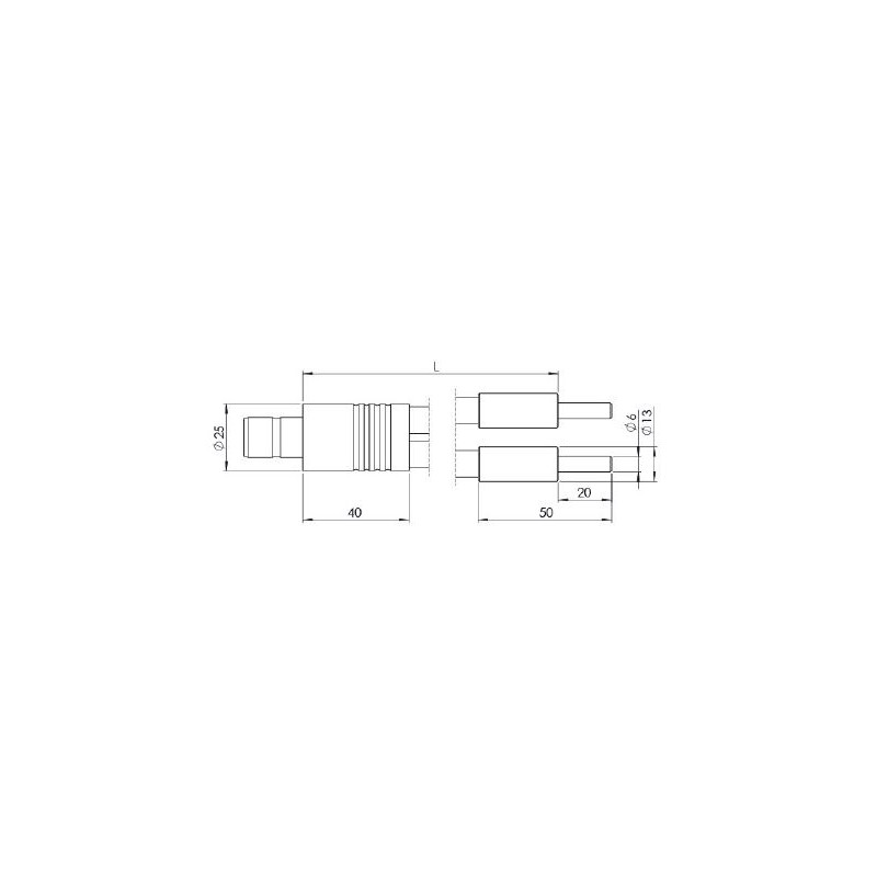 StarLight Opto-Electronics GLF2-1000-4.5, 2 bras, longueur de bras 1000 mm, diamètre actif 4,5 mm
