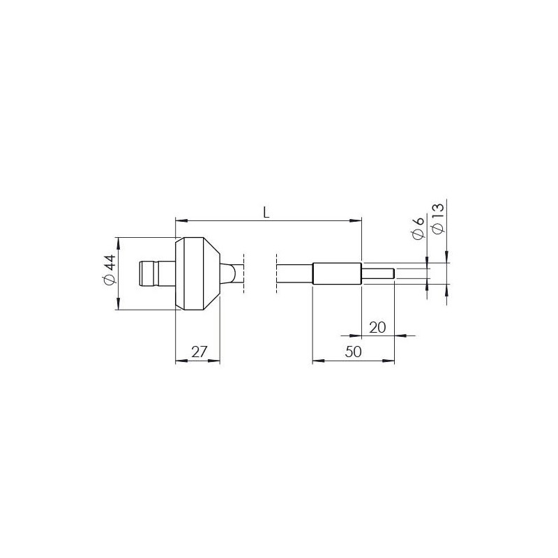 StarLight Opto-Electronics GLS1-800-4.5, 1 bras, longueur du bras 800 mm, diamètre actif 4,5 mm