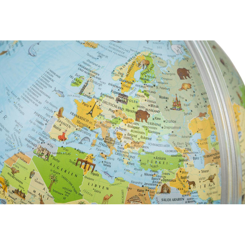 Idena Globe lumineux avec image animale 30cm