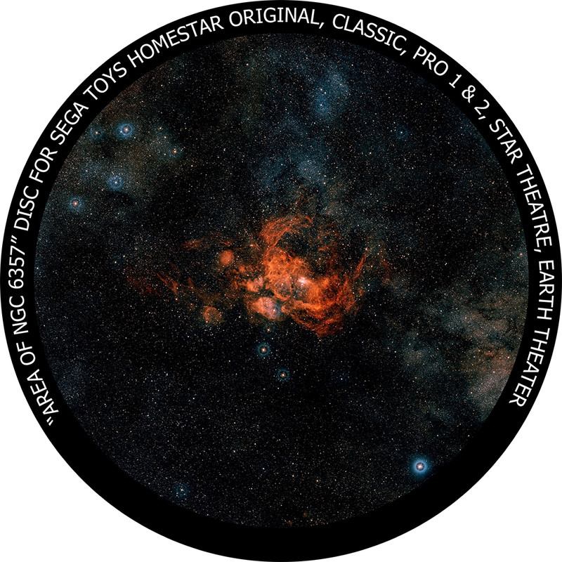 Redmark Diapositive pour le planétarium Sega Homestar - nébuleuse NGC 6357