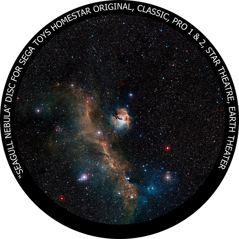 Redmark Dia für das Sega Homestar Planetarium Seagull Nebula