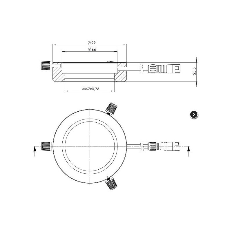 StarLight Opto-Electronics RL4-66 G, vert (540 nm), Ø 66 mm