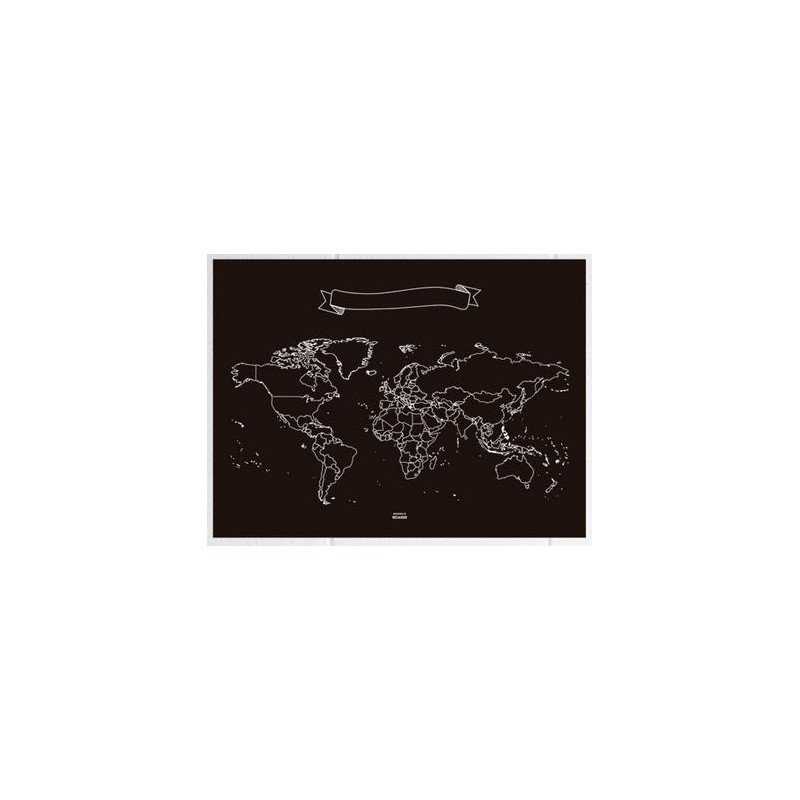 Mappemonde Miss Wood Chalkboard L