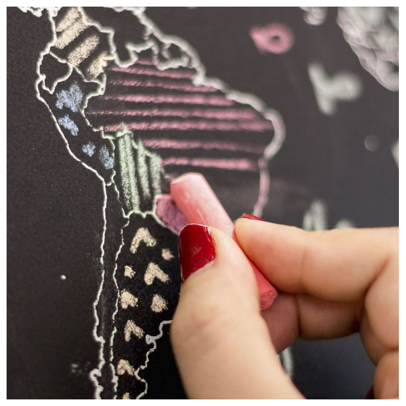 Mappemonde Miss Wood Chalkboard XL