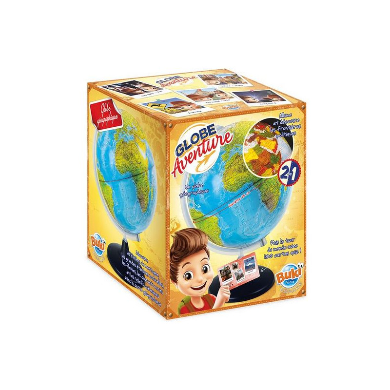 Globe pour enfants Buki Aventure 25cm