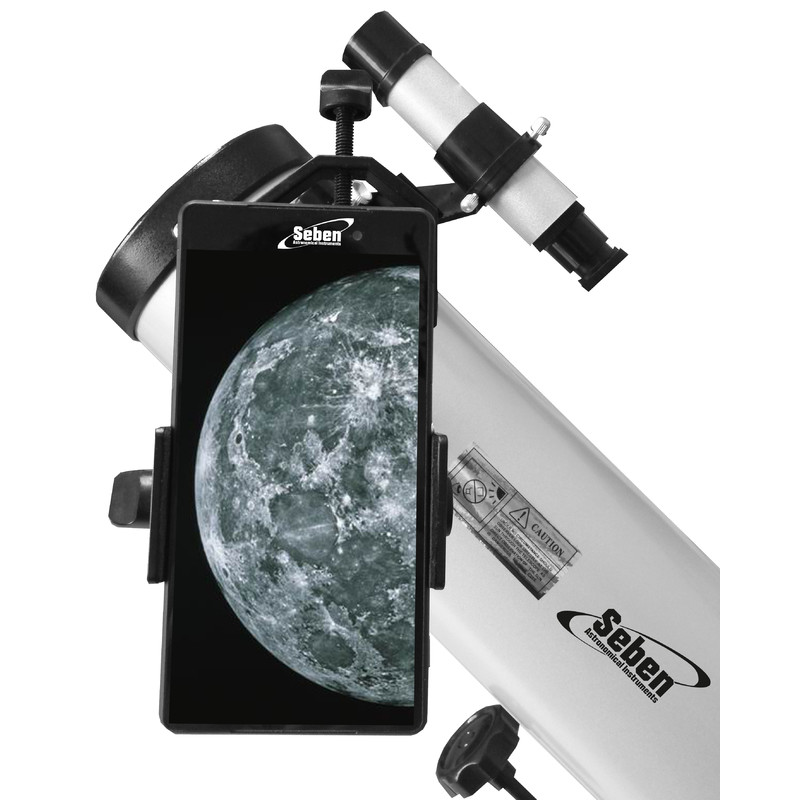 Seben Télescope réflecteur 76-900 EQ2 + adaptateur smartphone portable DKA5