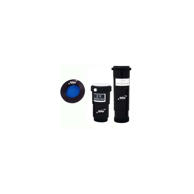 Seben Télescope réflecteur 76-900 EQ2 + adaptateur smartphone portable DKA5