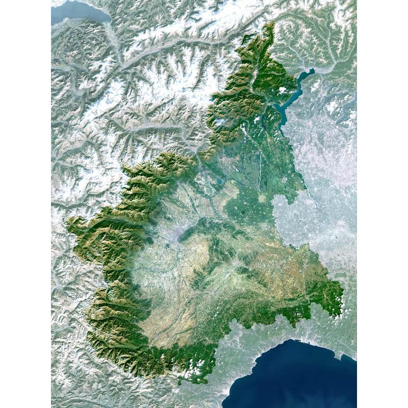 Planet Observer Regional-Karte Region Piemonte