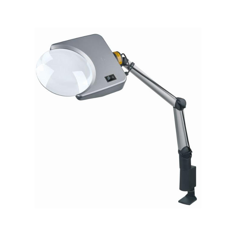 Schweizer Lupenleuchte Tech-Line LED Bifo 2700K, 1,75x/4X Ø202/40mm, bifokal, plankonvex