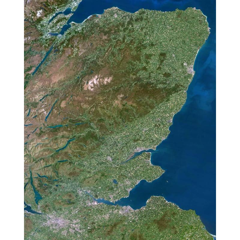 Carte régionale Planet Observer Planète Observer région Grampian Mountains
