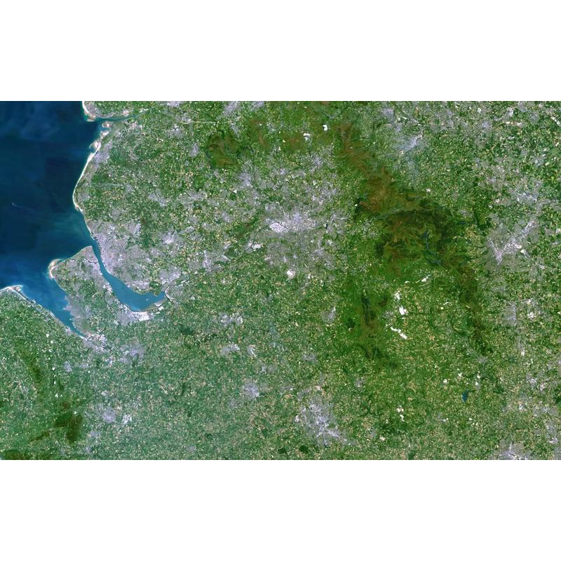 Planet Observer Regional-Karte Region Liverpool - Manchester