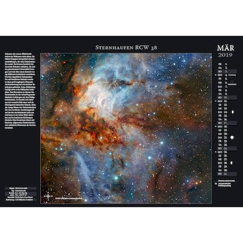 Astronomie-Verlag Weltraum-Kalender 2019