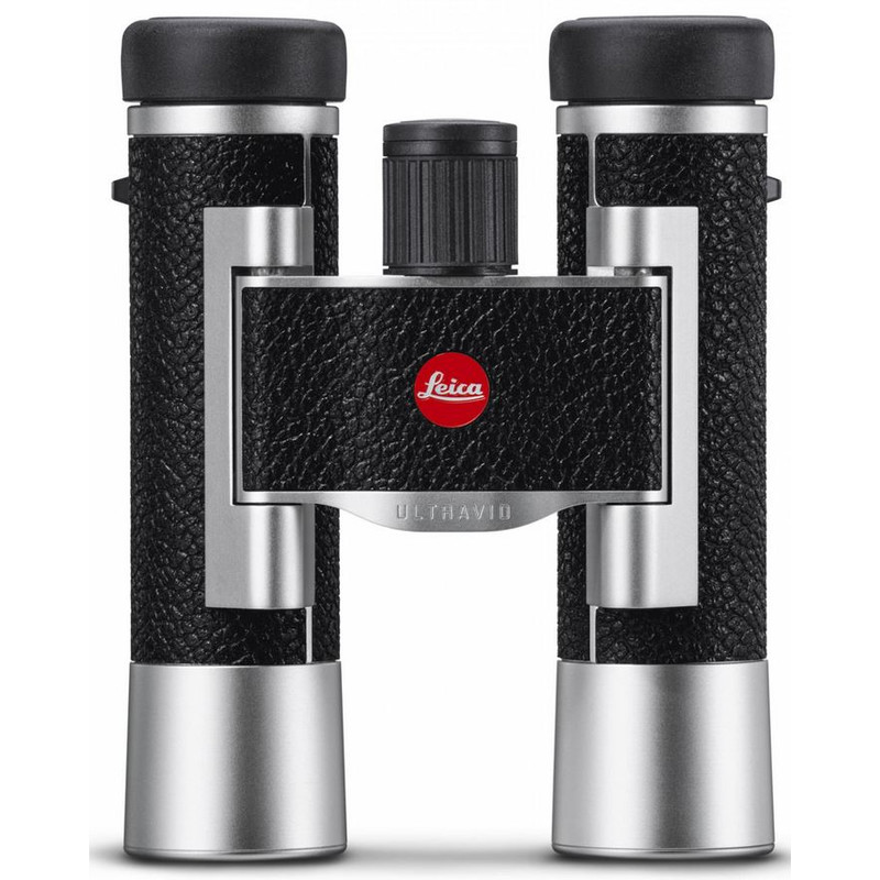 Jumelles Leica Ultravid 10x25, gainées cuir, argent