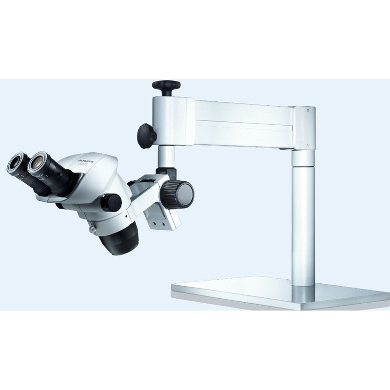 Statif industriel Evident Olympus Trépied à bras pivotant avec vérin pneumatique,  colonne de support 250 mm, 2-4,5 kg, STX-360/5-TI-2