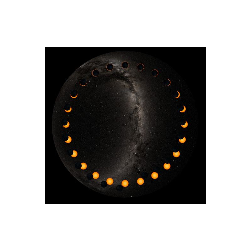astrial Diapositive pour le Planetarium Homestar de Sega Éclipse solaire annulaire