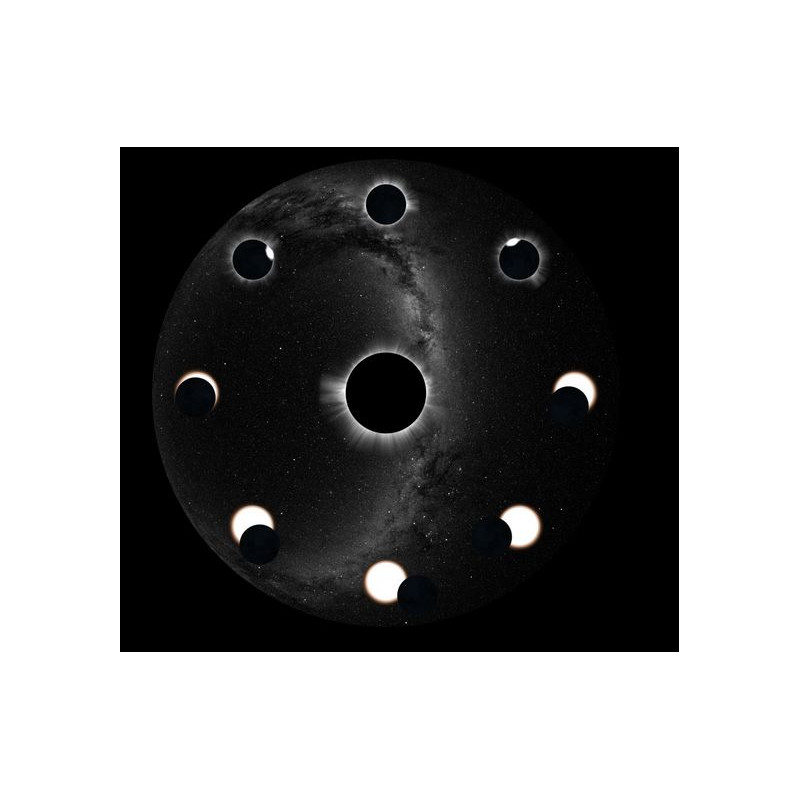 astrial Diapositive pour le Planetarium Homestar de Sega Éclipse totale de soleil