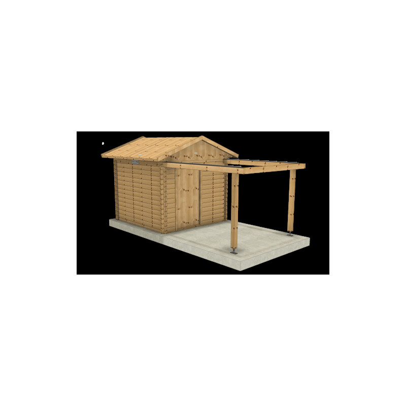 Dome Parts Observatoire à toit ouvrant GreenLine Medium 32 mm avec protection du bois