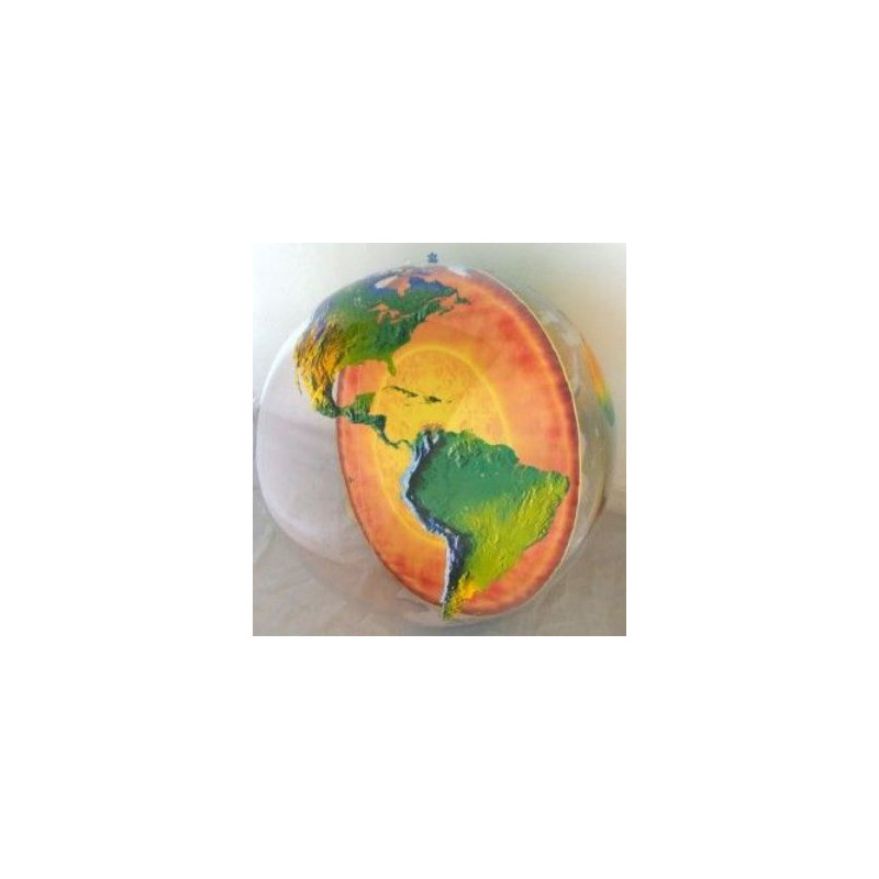Globe gonflable avec noyau terrestre 92cm