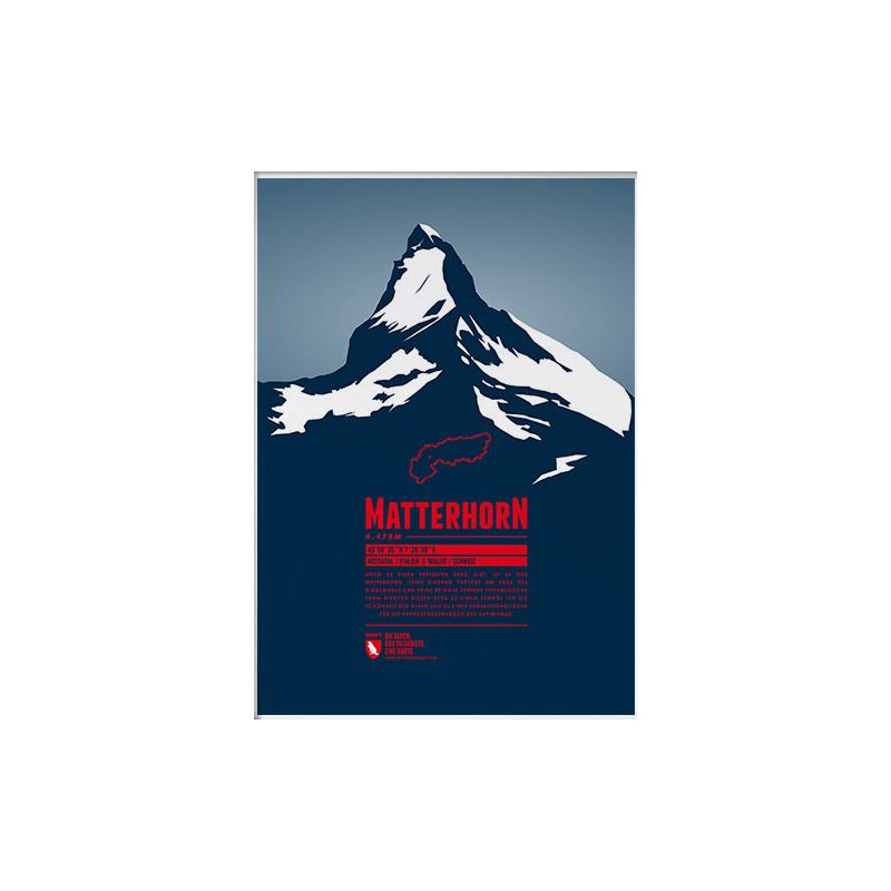 Affiche Marmota Maps Matterhorn