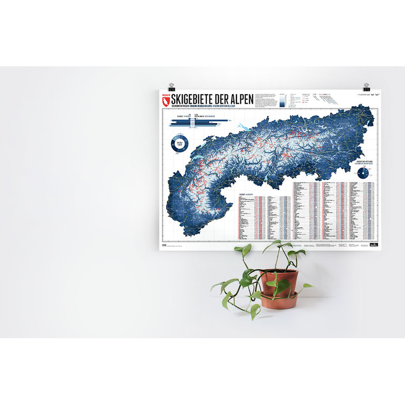 Marmota Maps Carte des Alpes 268 domaines skiables