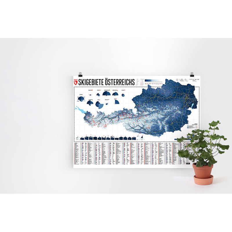 Carte géographique Marmota Maps Stations de ski en Autriche