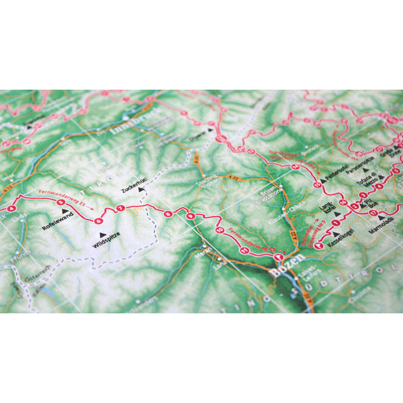 Carte régionale Marmota Maps Map of the Alps with 111 Mountains and 20 Mountain trails