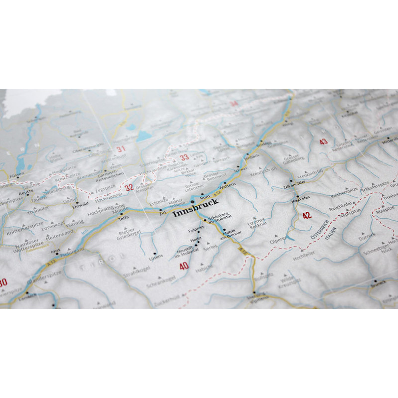 Carte régionale Marmota Maps Créer les Alpes (100x70cm)