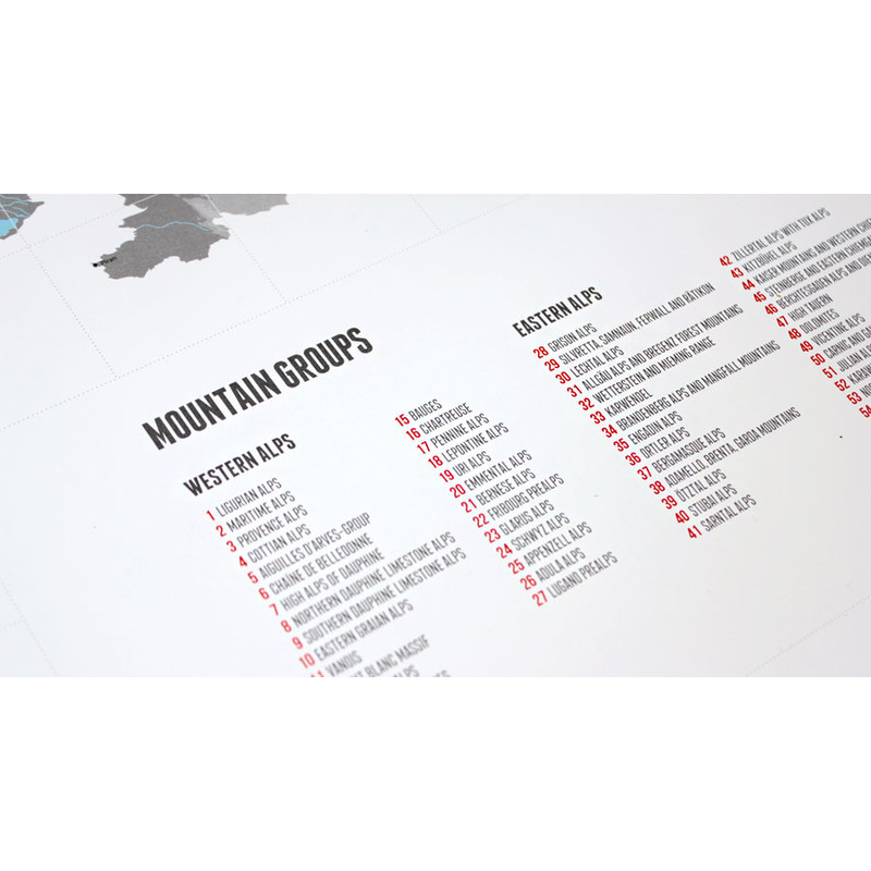 Marmota Maps Regional-Karte Mapping Out the Alps (Englisch)