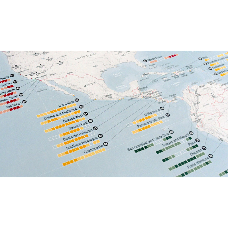 Mappemonde Marmota Maps Weltkarte Surfing Worldwide (Englisch)