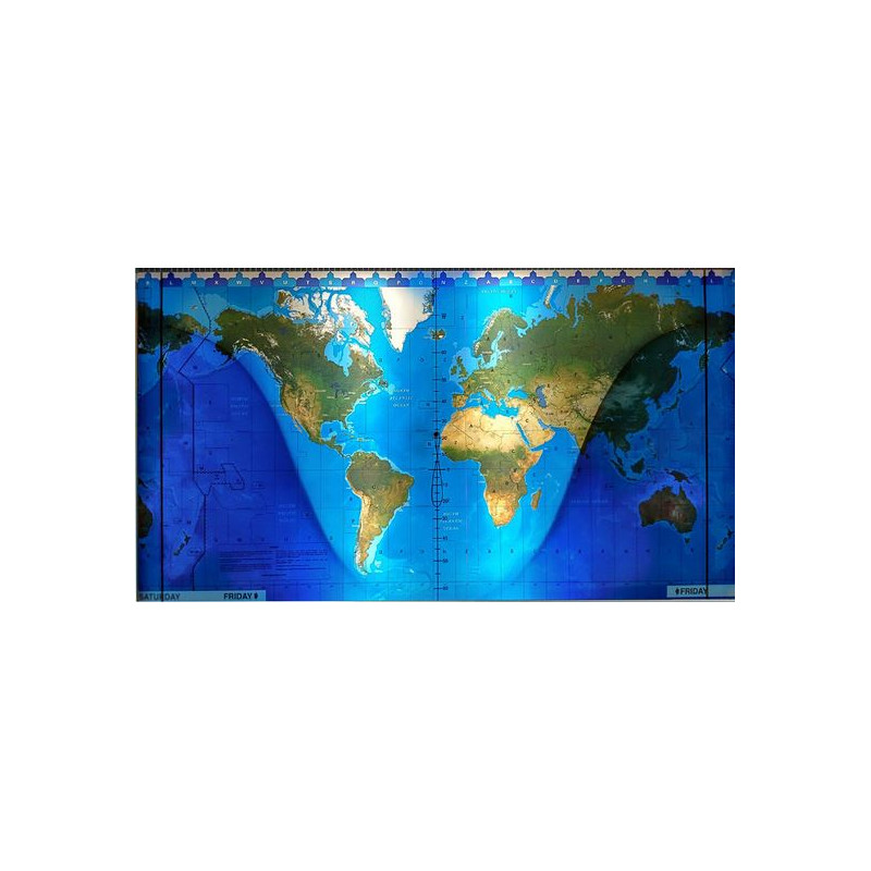 Geochron Ersatz Weltkarte (topographisch)