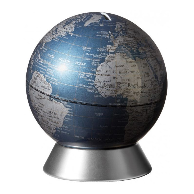 Globe TROIKA Tirelire Orion Blue 14cm