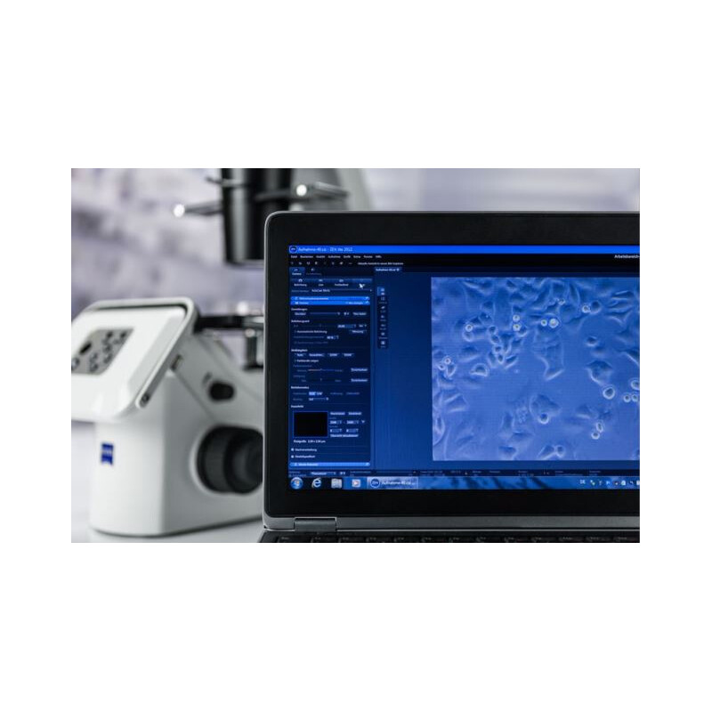 ZEISS Inverses Mikroskop Primovert HDcam Ph0, Ph1, Ph2, 40-400x, Ph1, Kond 0.4, Cam 5MP