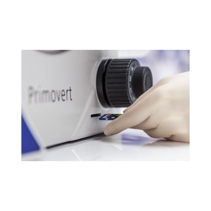 ZEISS Inverses Mikroskop Primovert HDcam Ph0, Ph1, Ph2, 40-400x, Ph1, Kond 0.4, Cam 5MP