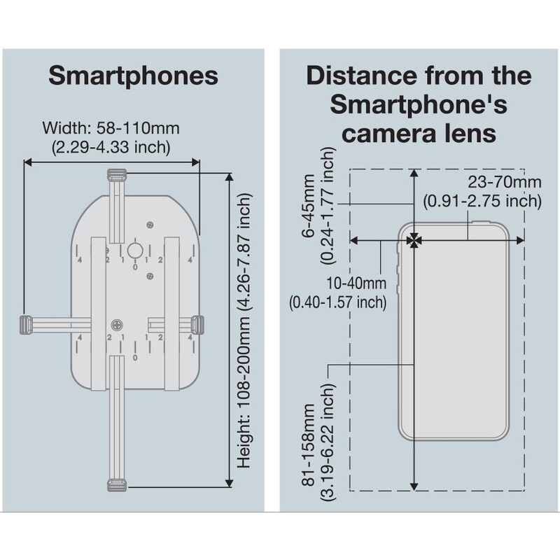 Adaptateur smartphone Vixen Universal