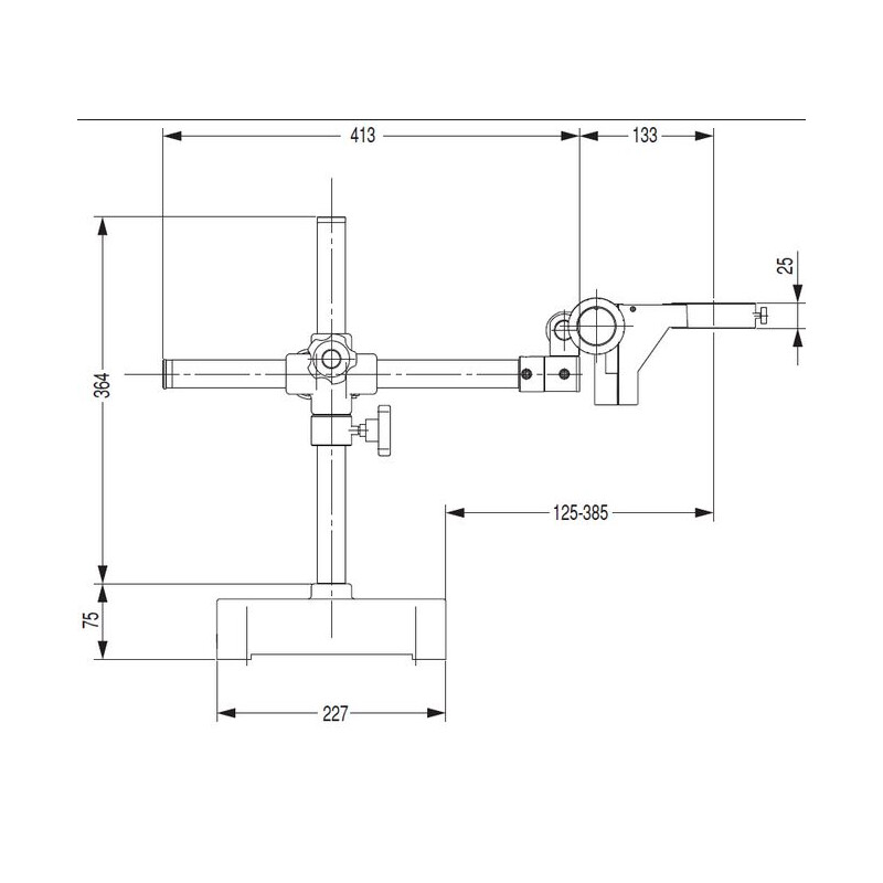 Nikon Statif à bras fixe  G-US2 , 1 bras, Socle ou Fixation tête