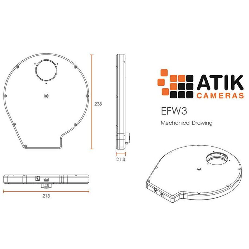 Atik Elektronisches Filterrad EFW3 7x 2"