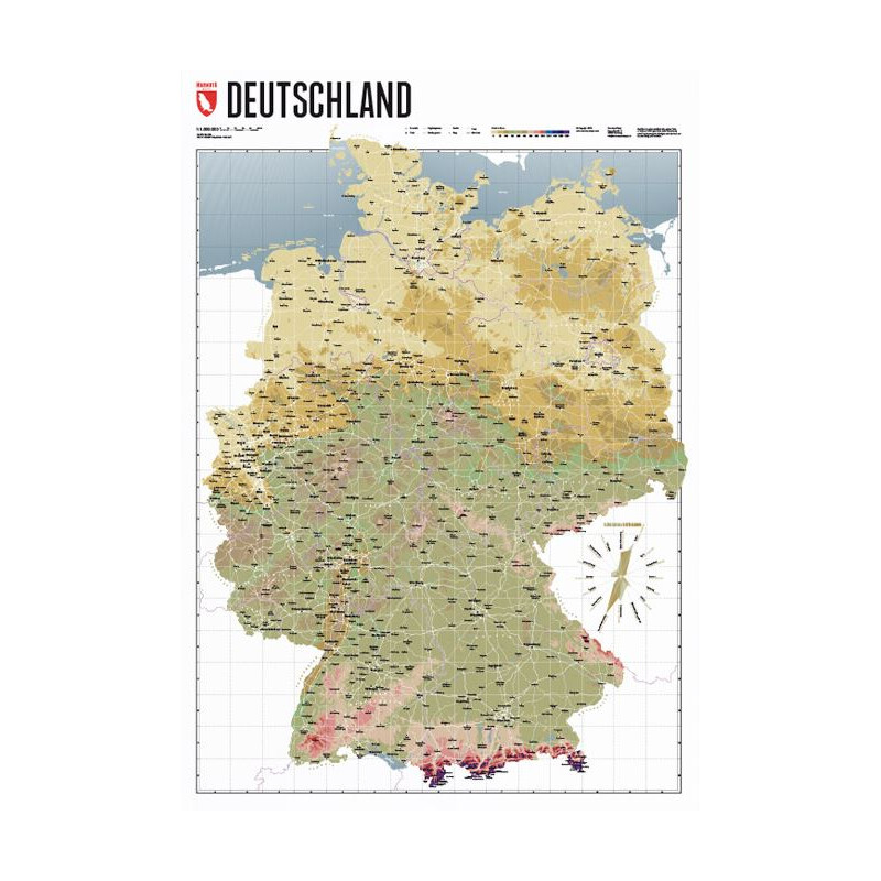 Marmota Maps Deutschlandkarte Atlas Retro