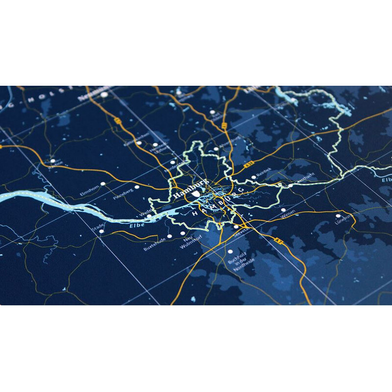 Carte géographique Marmota Maps Deutschlandkarte Ski Blue