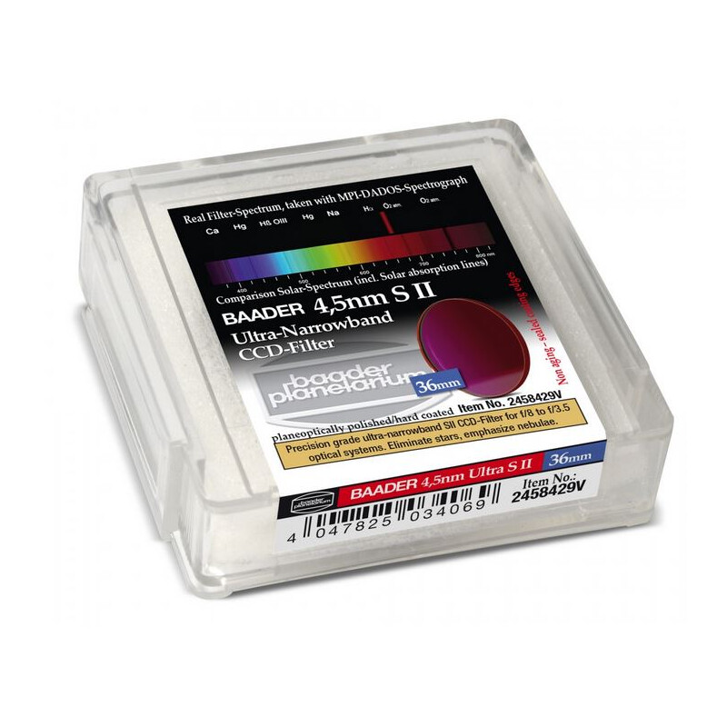 Baader Filtre CCD Ultra-Narrowband 4.5nm S II 36mm