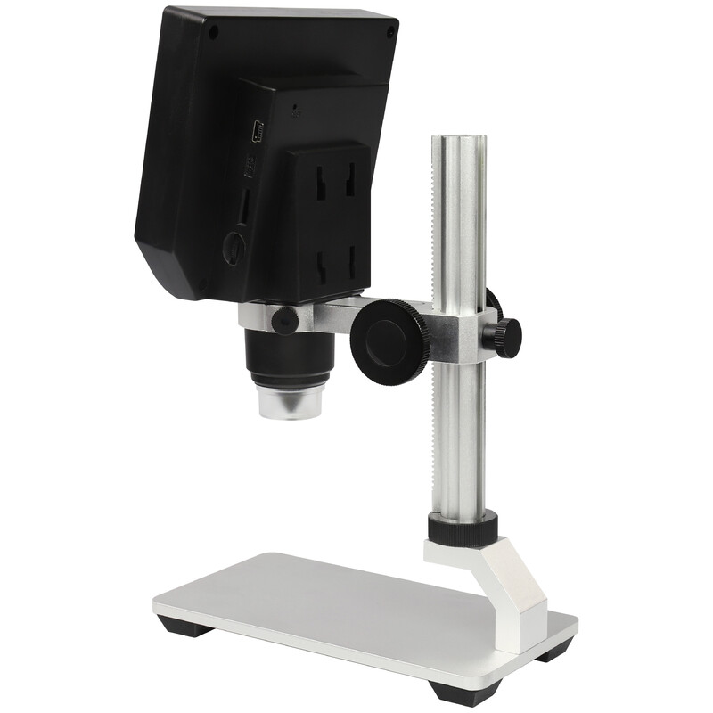 Omegon Microscope stéréo Digistar, 600x, LED, kit pour naturaliste - (l'ouvrage « Qu'est-ce qui vit sur les plages et les côtes » est en allemand)