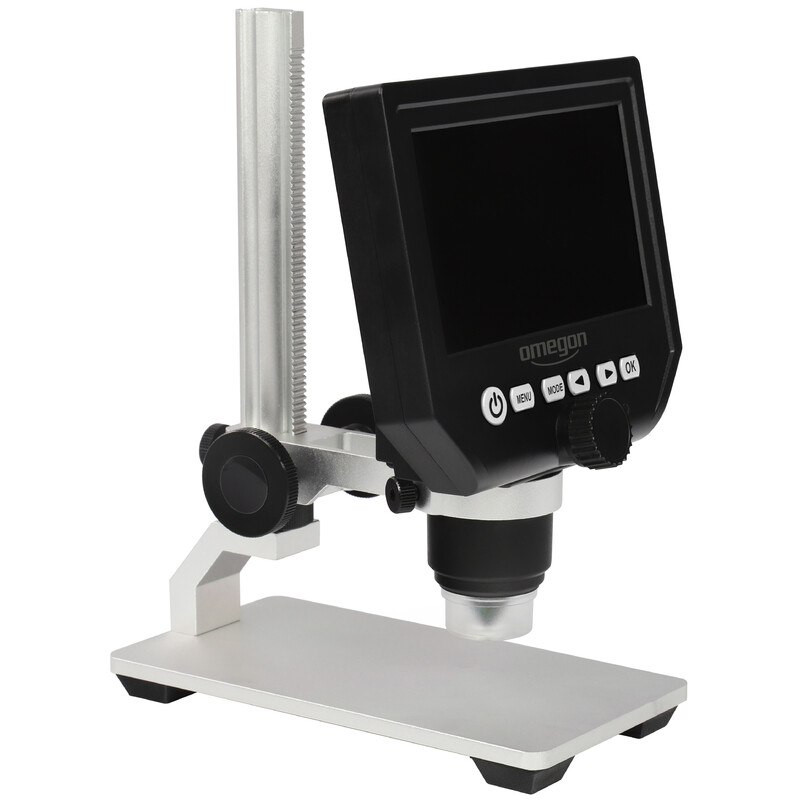 Omegon Microscope stéréo Digistar, 600x, LED, kit pour naturaliste - (l'ouvrage « Qu'est-ce qui vit sur les plages et les côtes » est en allemand)