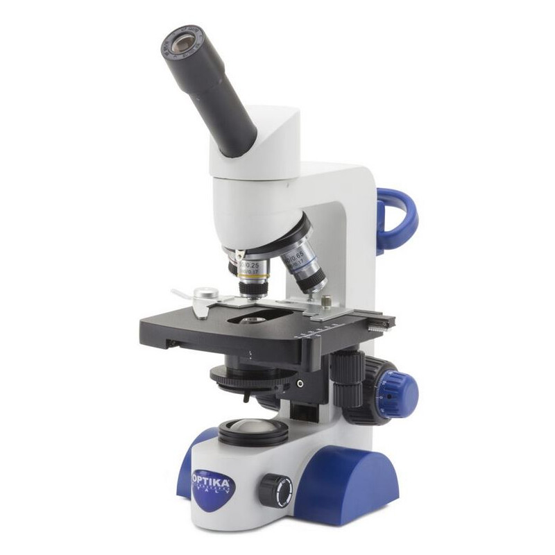 Microscope Optika B-63, mono, 40-600x, LED, Akku, Kreuztisch