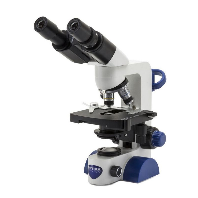 Optika Mikroskop B-66, bino, 40-400x, LED, Akku, Kreuztisch