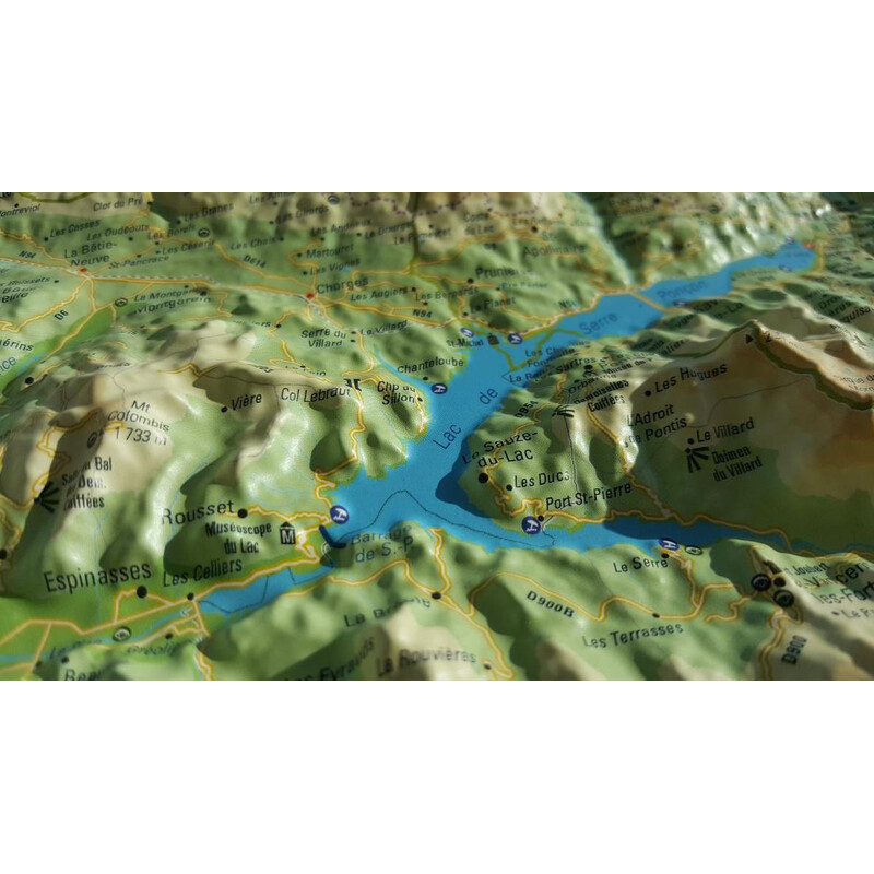 Carte régionale 3Dmap Le Massif des Ecrins