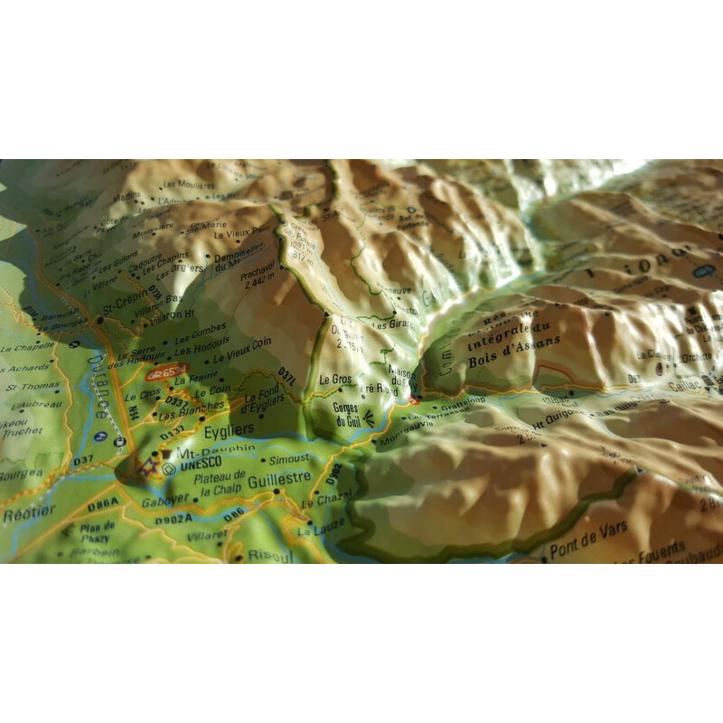 Carte régionale 3Dmap Queyras-Ubaye