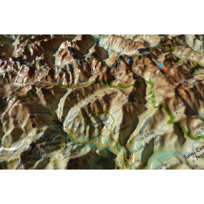 Carte régionale 3Dmap Le Massif du Mercantour