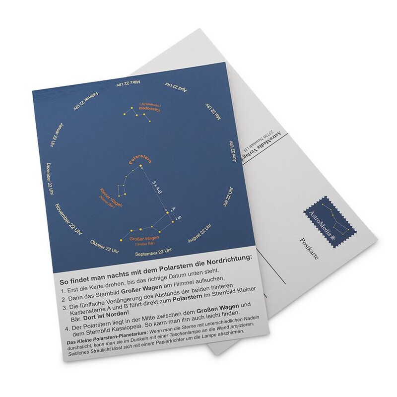 AstroMedia Sternkarte Polarsternfinder Postkarte 10 Stück