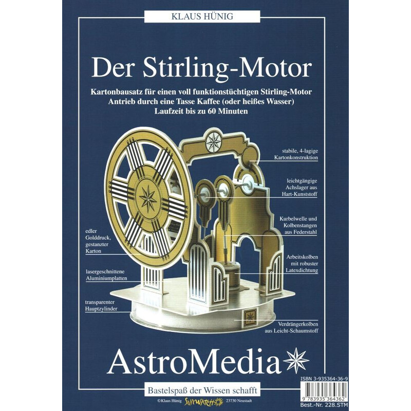 AstroMedia Bausatz Der Stirling-Motor