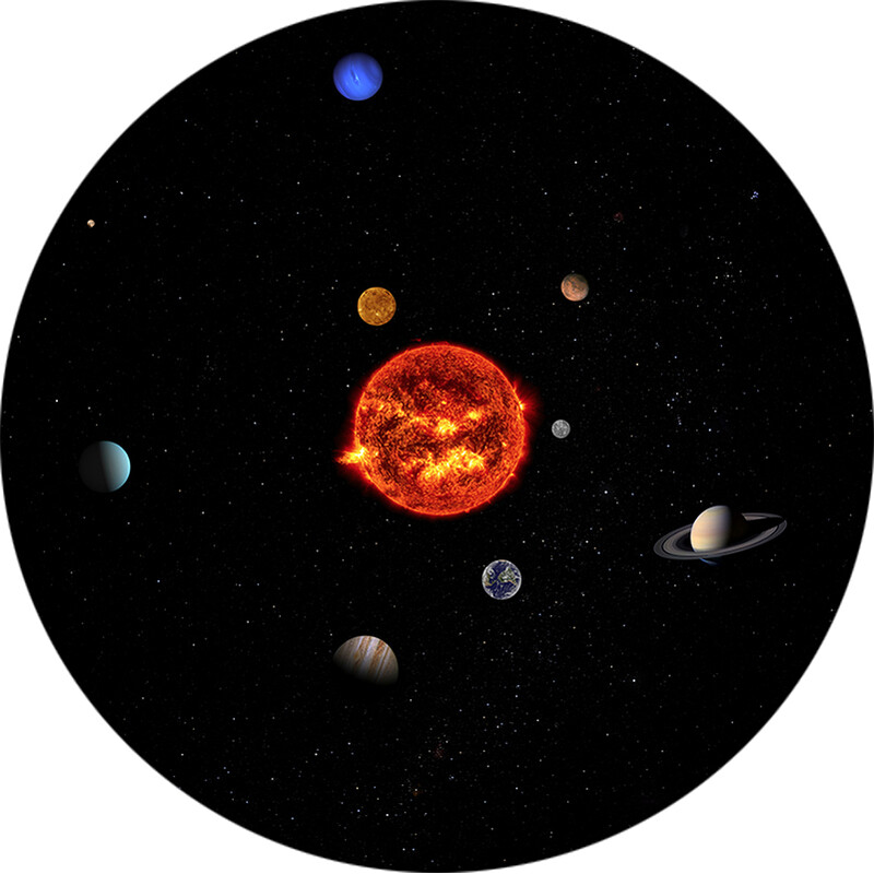 Redmark Dia für Bresser- und NG-Planetarium Sonnensystem