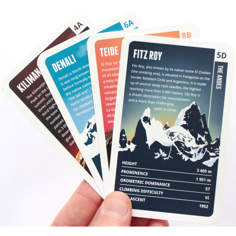 Marmota Maps Jeu de cartes Mountains of the Earth